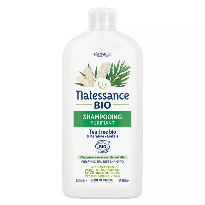 Natessance Tea Tree Shampoing Équilibrant Purifiant 250ml 