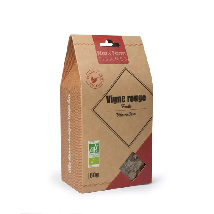 Nat & Form Bio-Kräutertee Rotes Weinblatt 80 G