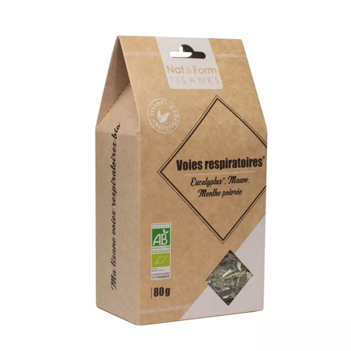 Chá de Ervas Orgânico do Trato Respiratório Nat & Form 80 G
