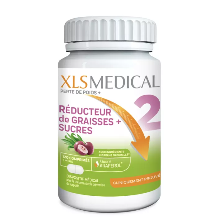 Xls Medical Fat + Sugar Reducer 120 Tablets