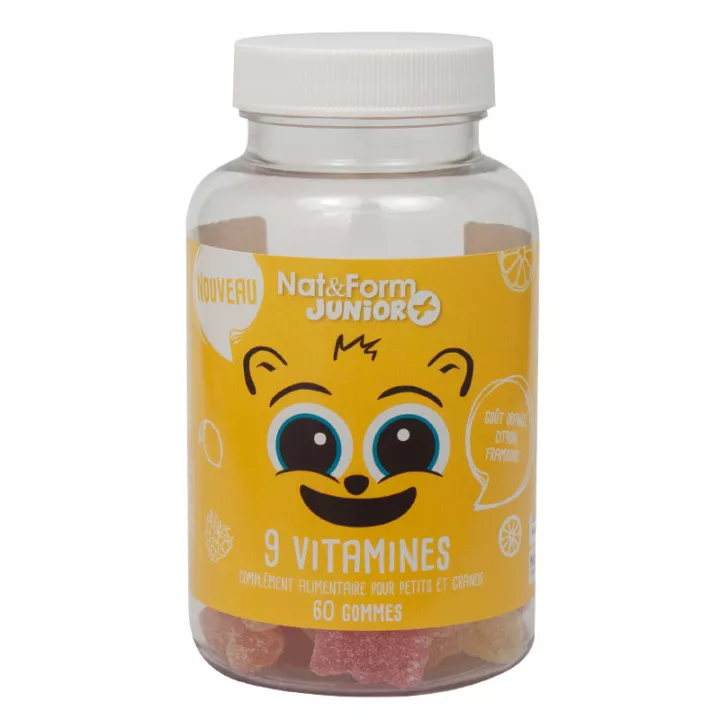 Nat & Form Juniorours+ 9 Vitamin Bears