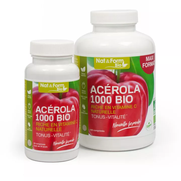 Nat & Form Bio Acerola 1000 Bio in Tablets