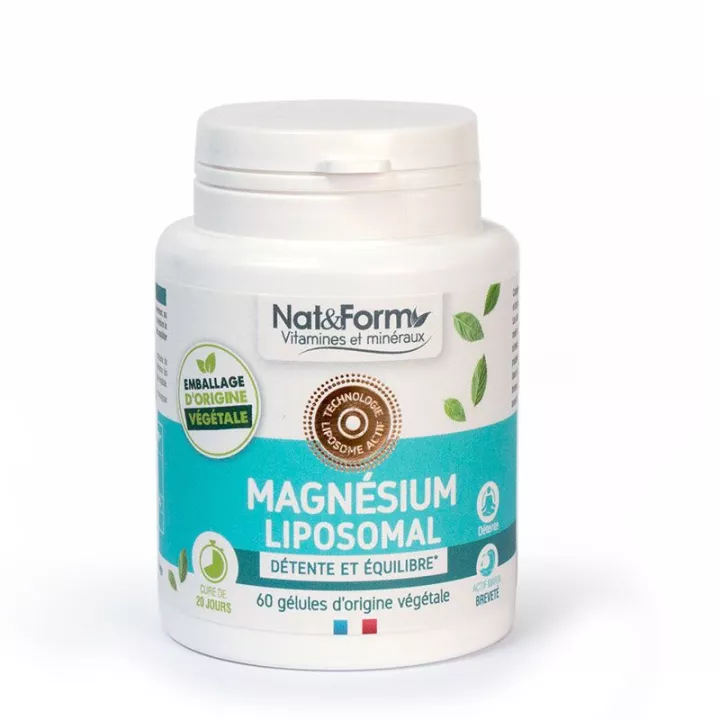 Nat & Form Magnesio Liposomal 60 Cápsulas Vegetales