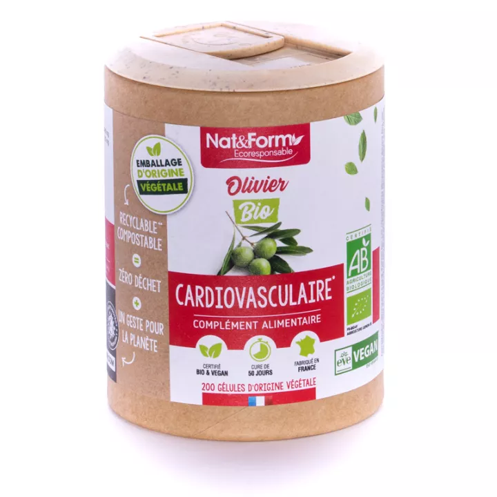 Nat & Form Organic Olive Tree 200 Eco Vegetable Capsules