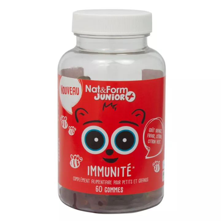 Nat & Form Juniorours+ Immunité gummies 60 Oursons