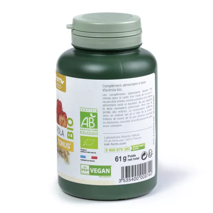 Nat & Form Acerola Bio 200 Cápsulas Vegetales