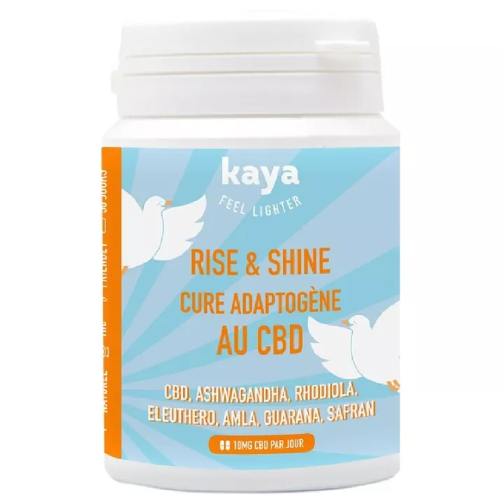 Kaya Rise & Shine Cura Adaptogénica Fortificante con CBD 60 Cápsulas