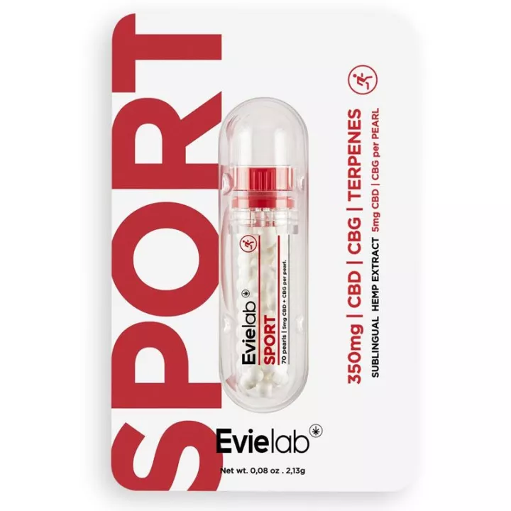 Evielab Sport CBD-Isolat 70 Canabinoid-Perlen