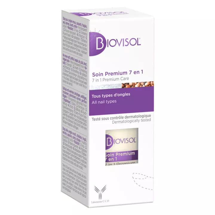 BIOVISOL ONGLES Vernis à ongle soin premium 7 en 1 10ml