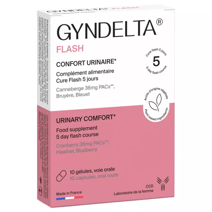CCD Gyndelta Flash Confort Urinario 10 cápsulas
