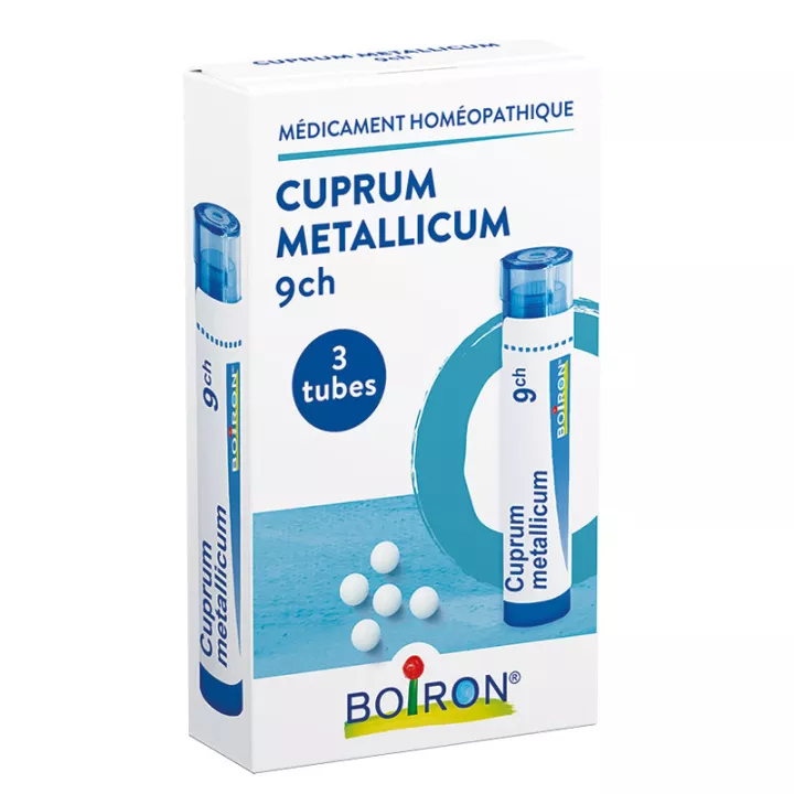 Cuprum Metallicium 9 CH Boiron Homéopack 3 Tubes de Granules