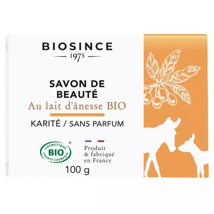 Biosince Savon de Beauté au Lait d'Anesse Bio Sans Parfum