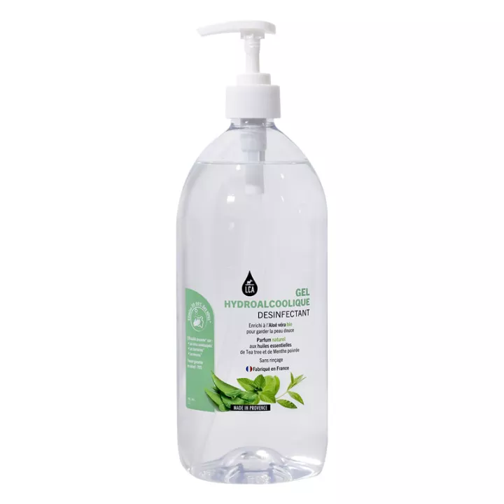 LCA Hydro-alcoholic gel with organic essential oils and organic aloe vera