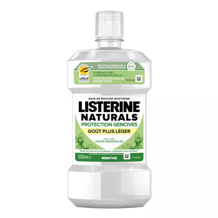 Listerine Naturals Protection gencives vegan 500ml