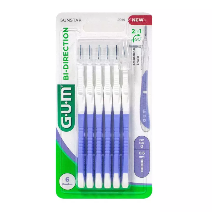 Gum Bi-Direction Interdentalbürste 0,6 mm x6