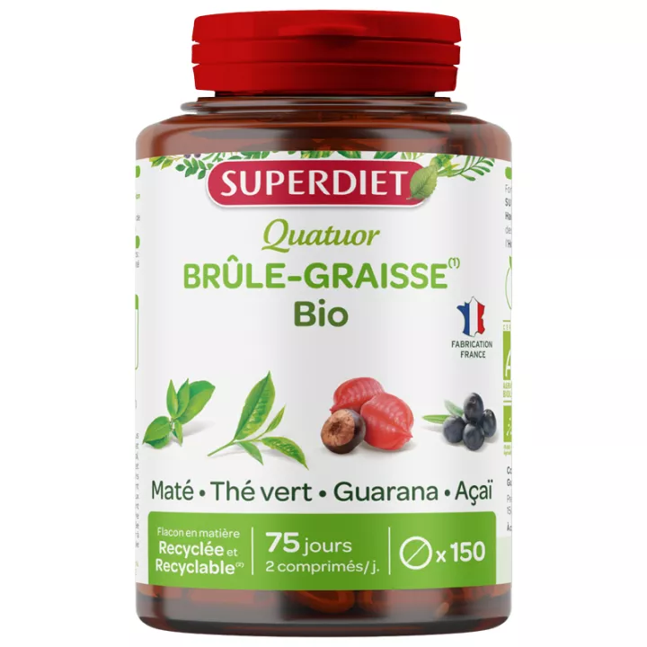 Superdiet Quatuor Bio Brûle Graisse 150 gélules