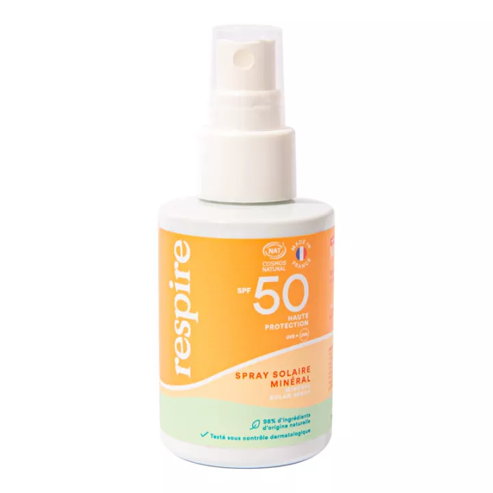 Respire Spf50 Spray solare naturale minerale
