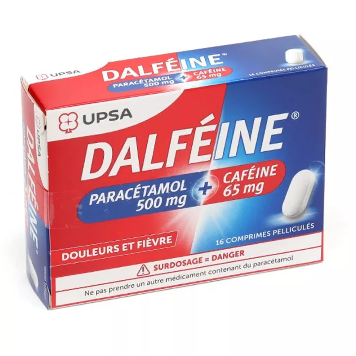 Dalfeína Paracetamol 500mg + Cafeína 65mg 16 comprimidos