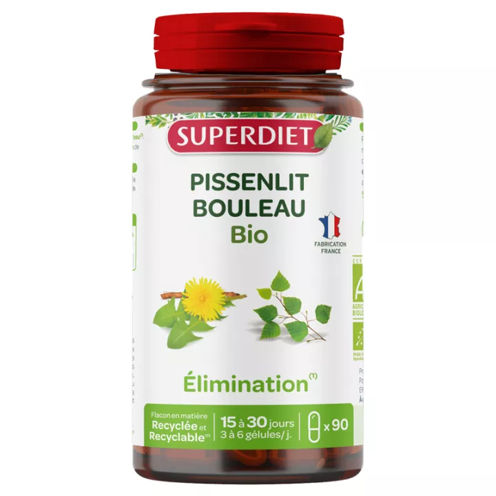 Superdiet Paardebloem Berk Bio 90 Capsules