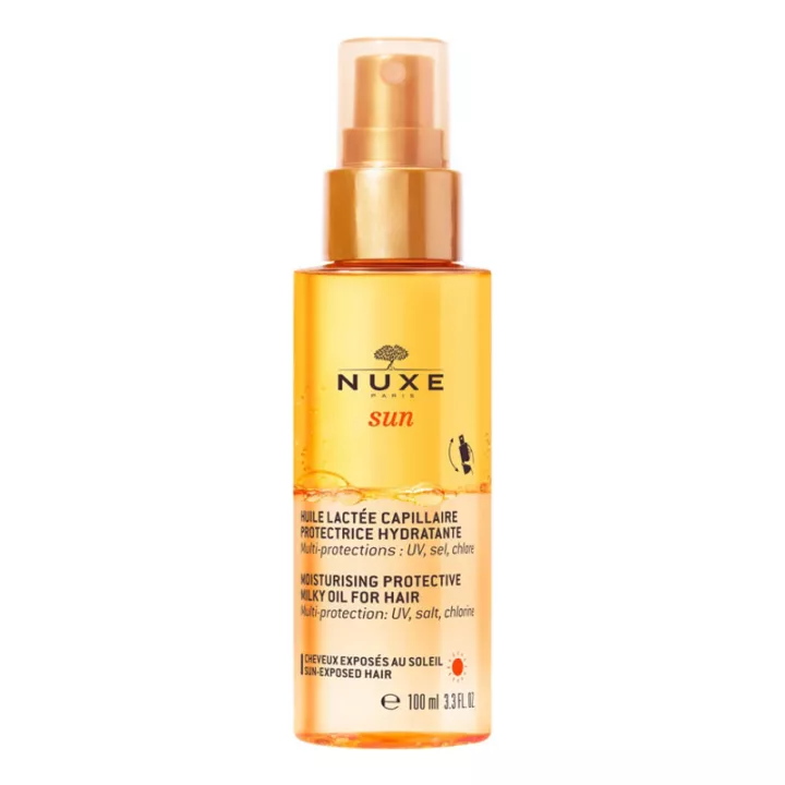 Nuxe Sun Увлажняющее защитное молочное масло для волос 100 мл