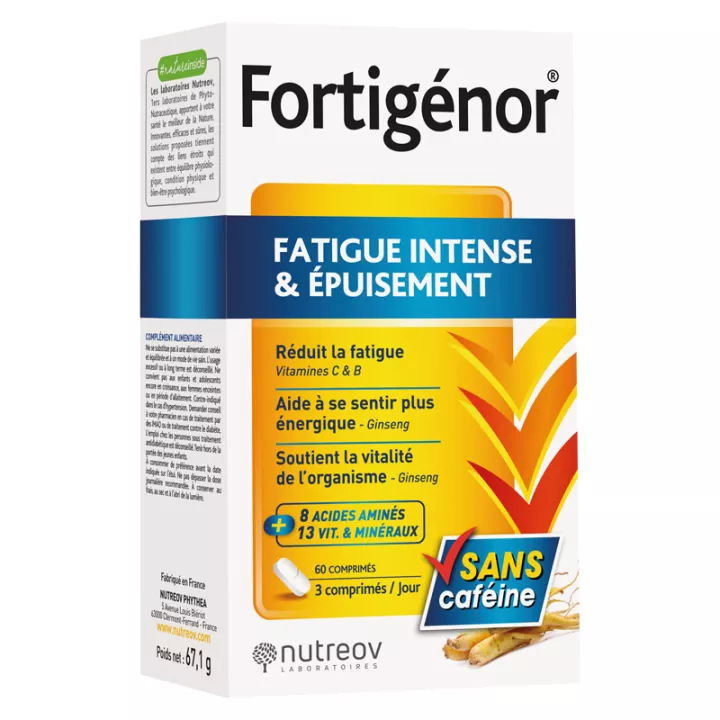 Nutreov Fortigenor Intense Vermoeidheid & Uitputting 60 tabletten