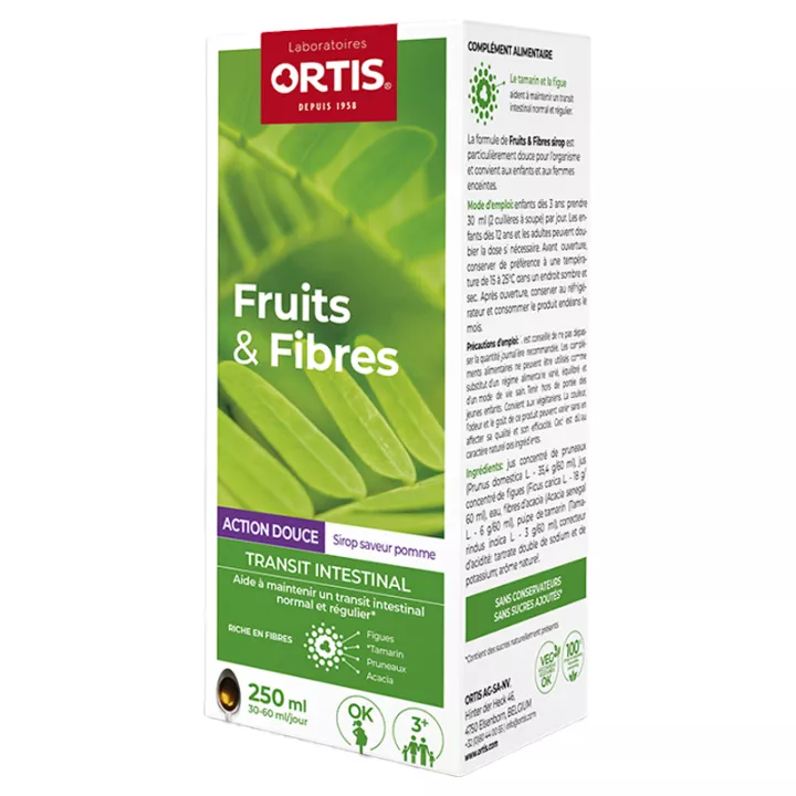 Ortis Fruits & Fibers Jarabe Acción Suave 250ml