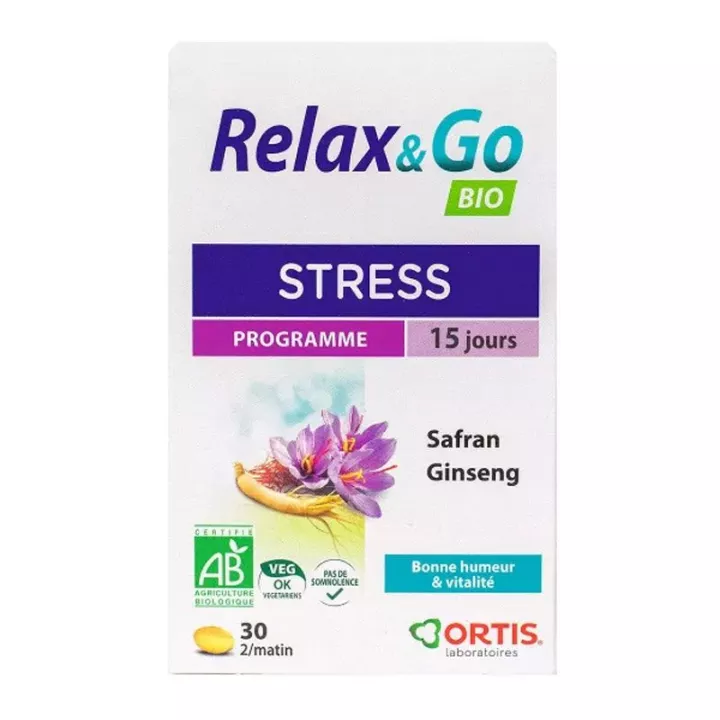 ORTIS RELAX & GO Organic 30 Таблетки от стресса