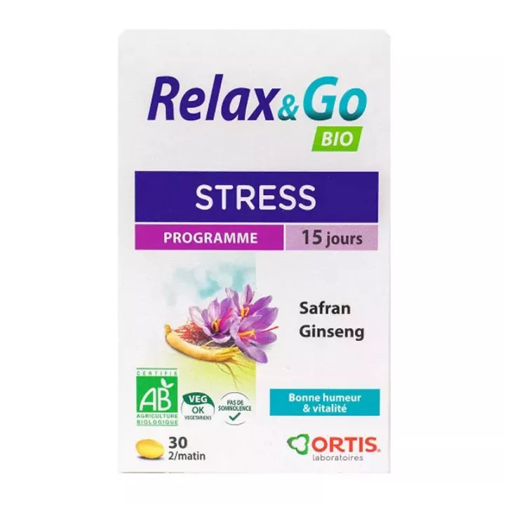ORTIS RELAX & GO Organic 30 comprimidos de estresse
