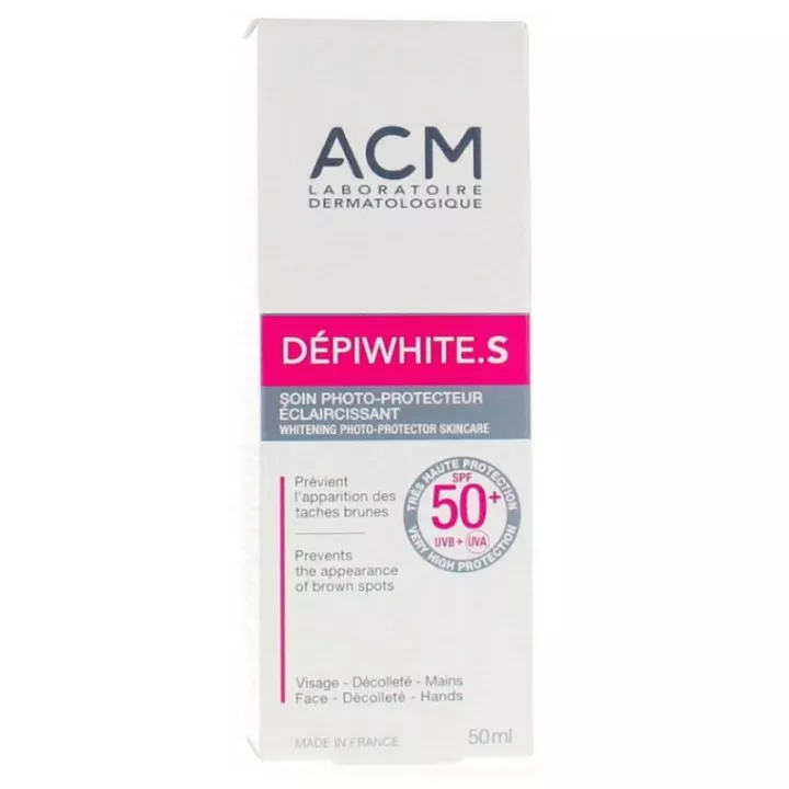 ACM Dépiwhite S Verhelderende fotoprotectieve verzorging Spf 50+ 50 ml