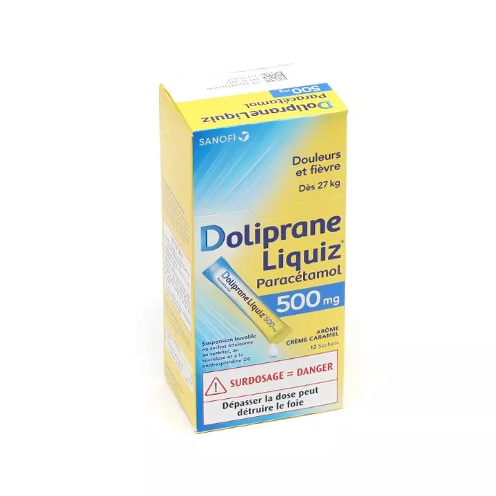 DolipraneLiquiz Paracetamol 500mg 12 zakjes