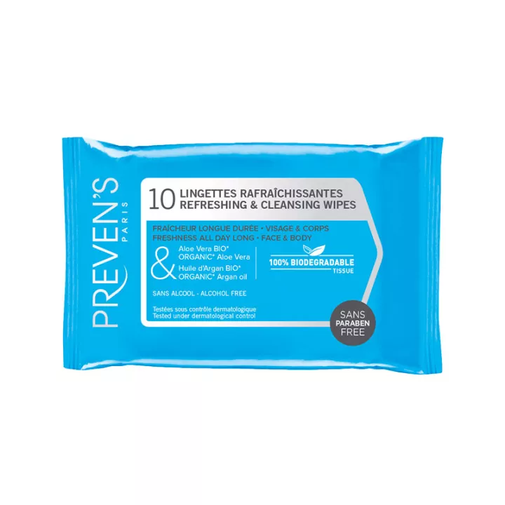 Wipes Preven Refreshing Cleansing en de Doos van 10