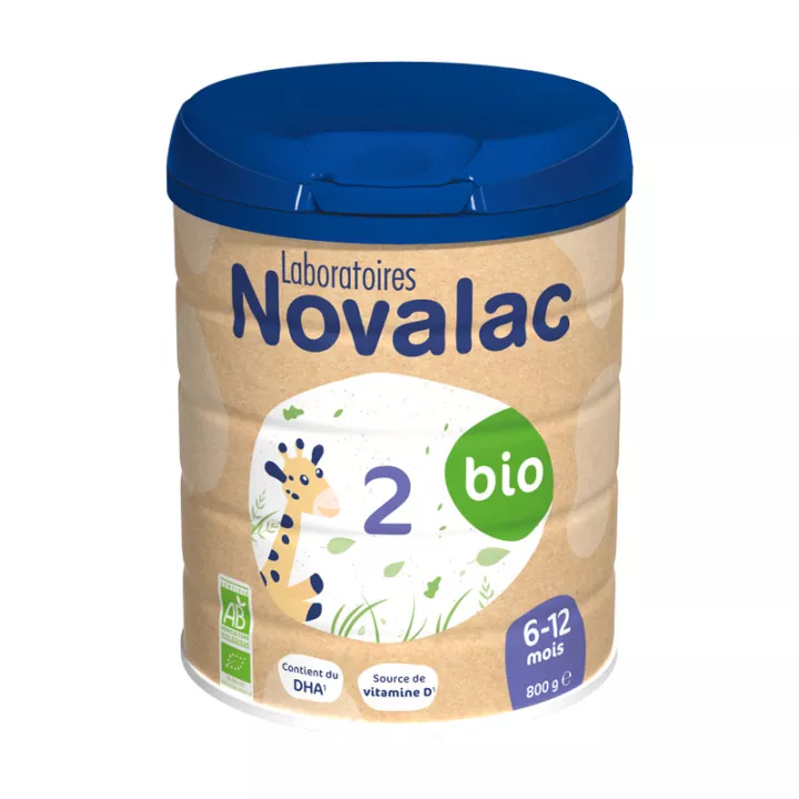 Leite em pó para bebê Novalac 2 Bio 800g