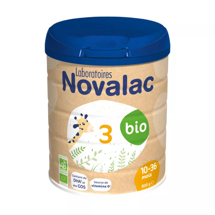 Leite em pó para bebê Novalac 3 Bio 800g