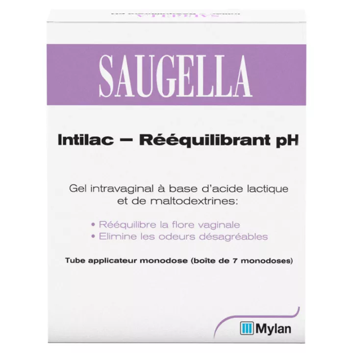 Saugella Intilac Réequilibrant pH Gel Intravaginal 7 single doses