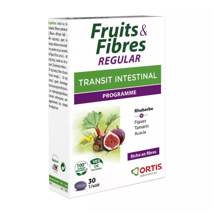 ORTIS Fruits & Fibres Transit Regular 30 comprimés