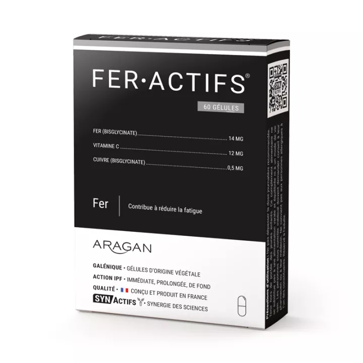 FERACTIFS SYNACTIFS Fer Biodisponible 60 gélules