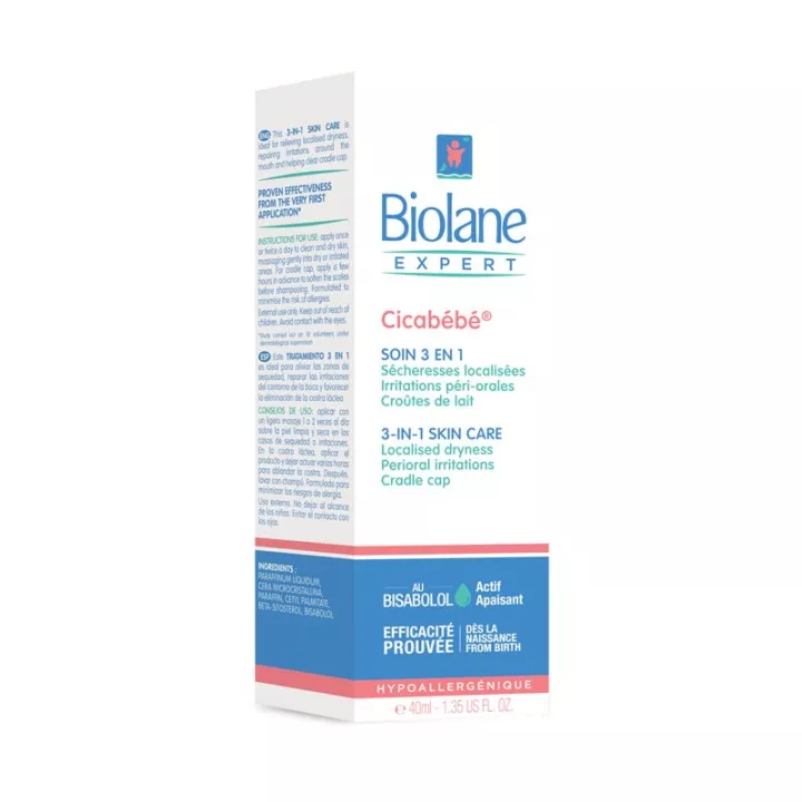 Biolane Expert Cicabébé Crème de soins 3en1 40ml en vente en pharmacie