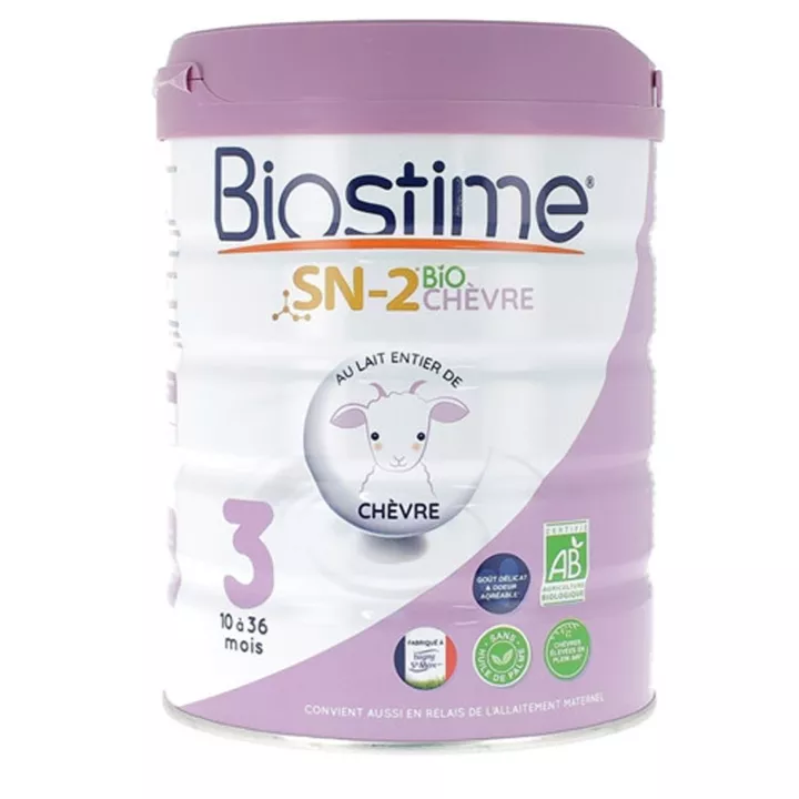 Biostime 3 Leche en Polvo de Cabra 10-36 Meses 800g