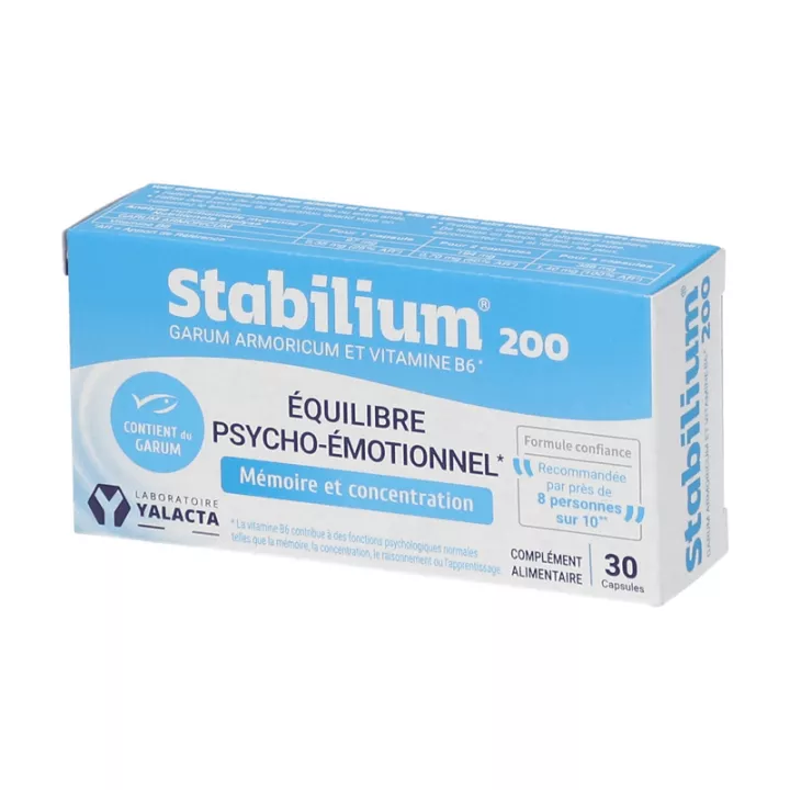 Stabilium 200 Yalacta 90 or 30 capsules