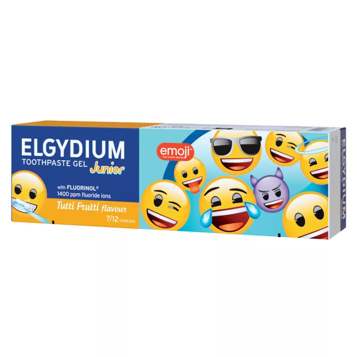 Elgydium Emoji Gel Dentifricio Tutti Fruitti 7/12 anni 50ml