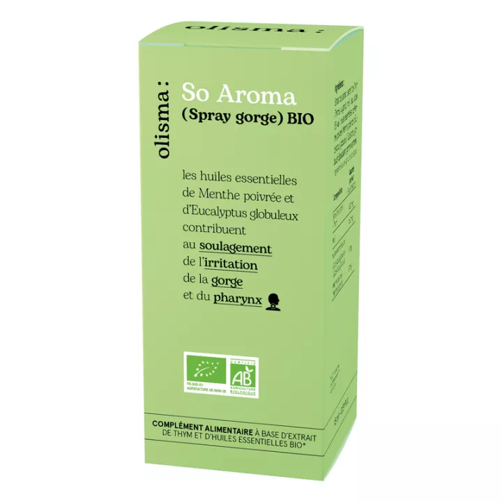 Olisma So Aroma Spray Garganta Orgânico 15ml