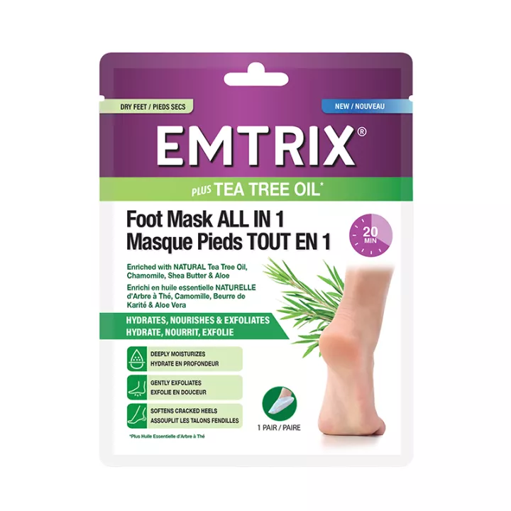Emtrix Plus Tto All in One Foot Mask 1 Pair