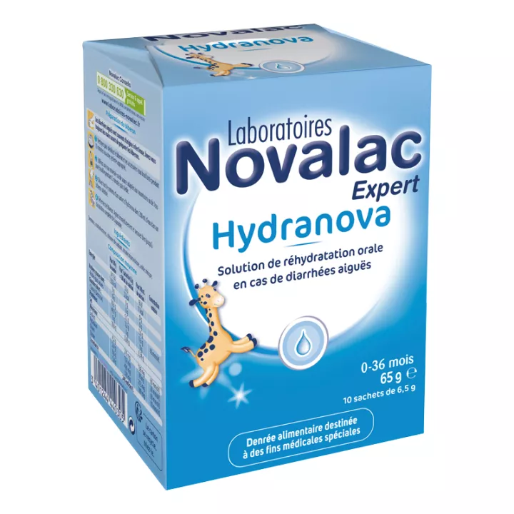 NOVALAC HYDRANOVA 10 SACHETS DE 6,5G