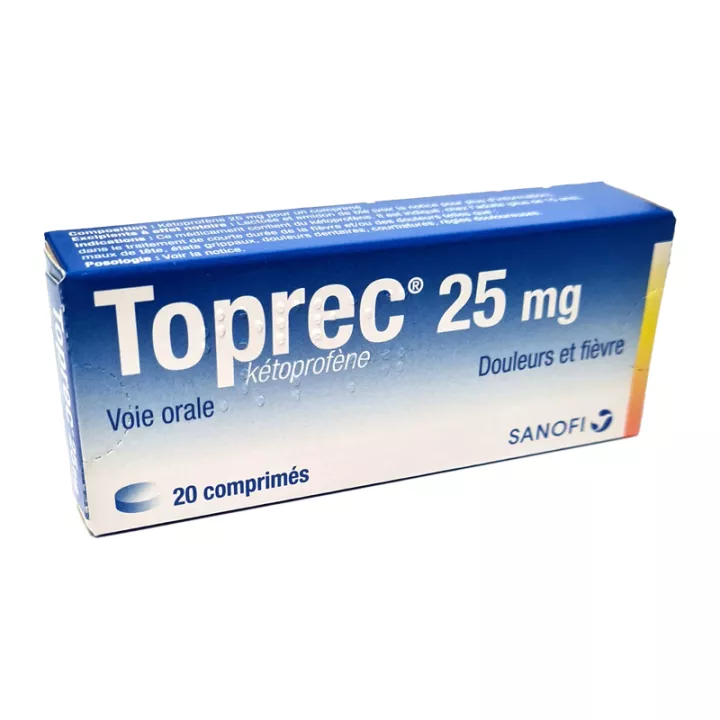 Toprec 25mg Cetoprofeno 20 Comprimidos