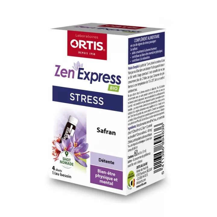 Ortis Zen express Bio Stress 4 Vials 15ml