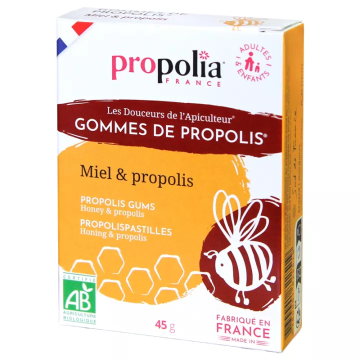Propolia Gommes de Propolis Bio Miel et Propolis Nature