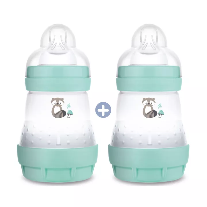 Mam Baby Bottle Easy Start Anti-Colic Color of Nature +0 Months 160ml set of 2