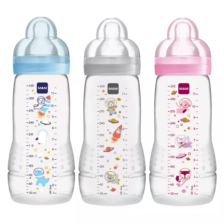 Mam Babyfles Easy Active 2nd Age Versierd 330 ml