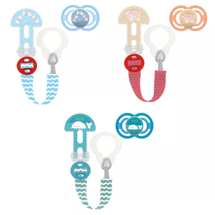 Mam Perfect Silicone Pacifier and Pacifier Clip Kit +18 Months