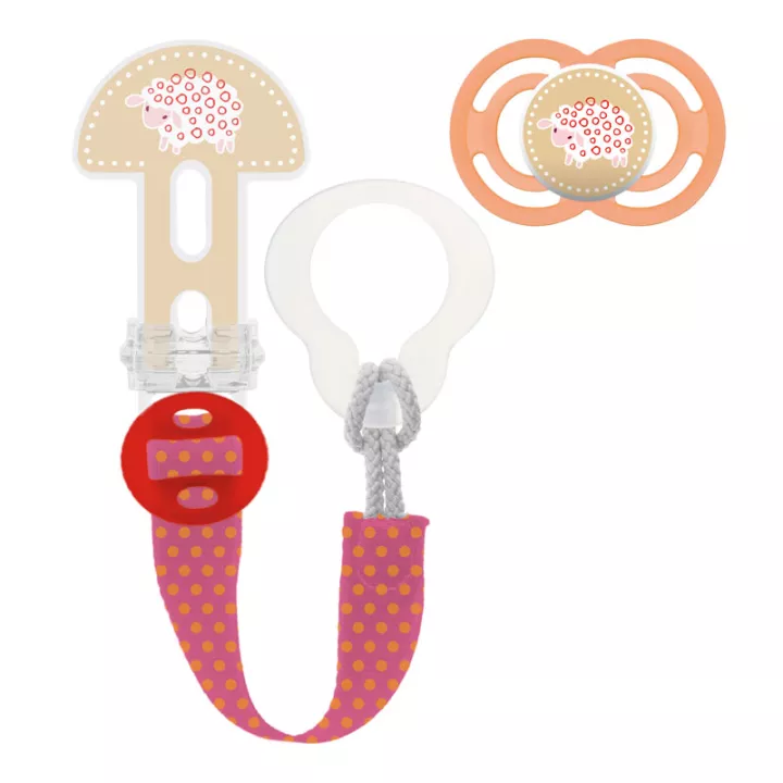 Mam Perfect Kit de chupete de silicona y pinza para chupete +18 meses